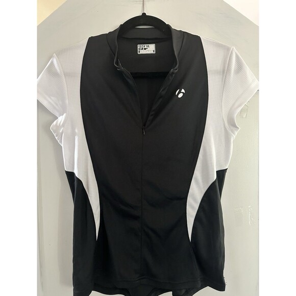 BONTRAGER Cycling Jersey Top Biking Shirt Black & White Women’s Sz M - Picture 4 of 5